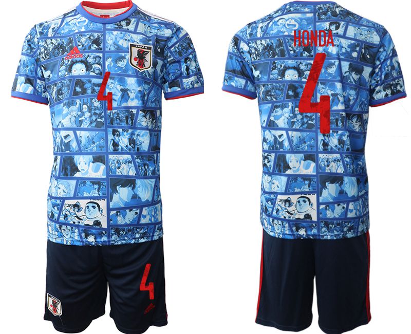 Men 2022 World Cup National Team Japan home blue #4 Soccer Jersey->japan jersey->Soccer Country Jersey